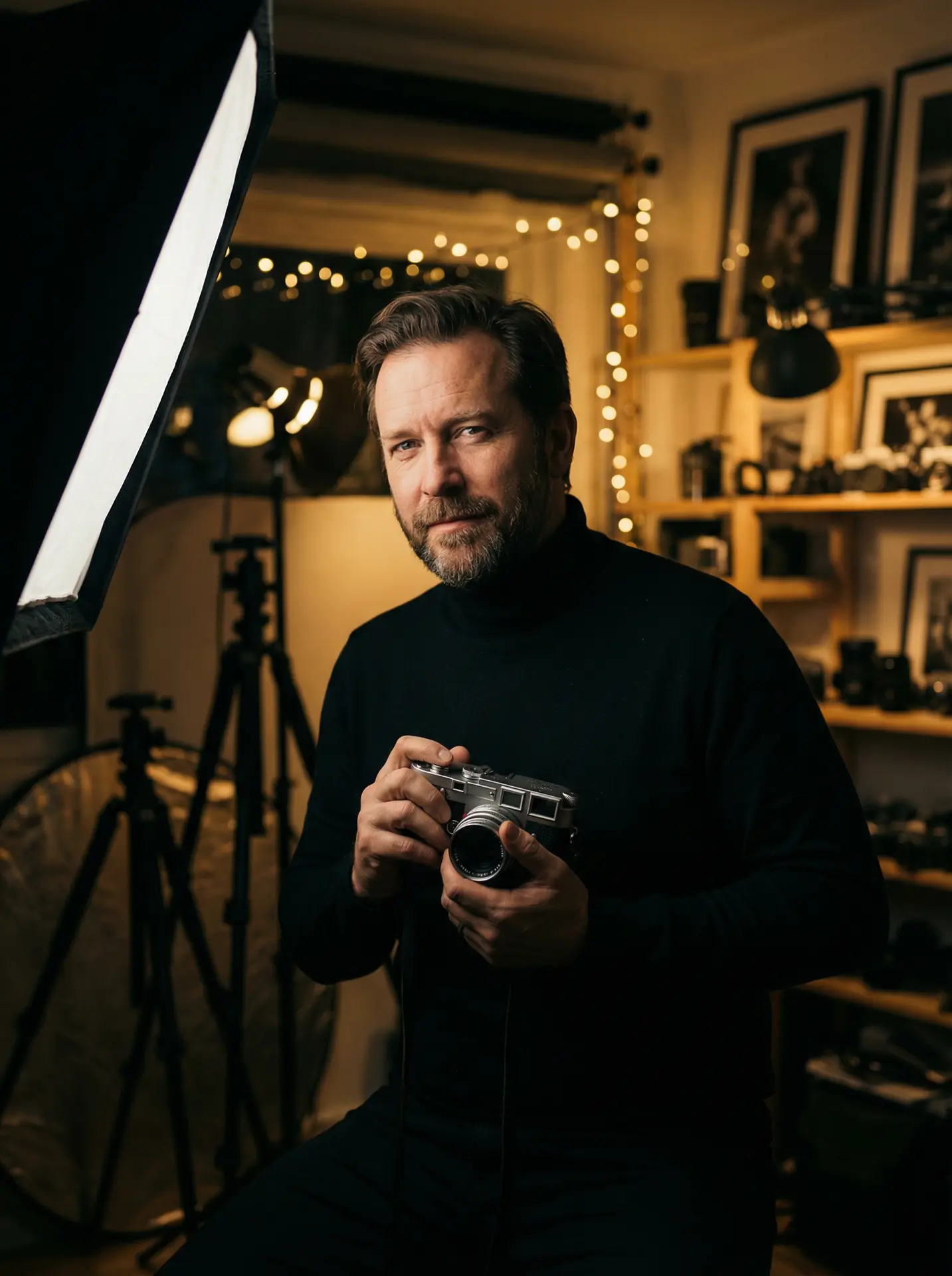 九一视频 封面人物 - 摄影师陈墨在工作室中的肖像